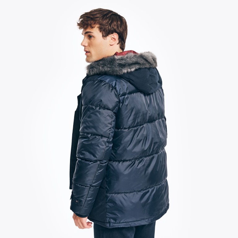 Nautica Sustainably Crafted Tempasphere Parka Azul Marino | O8QNPS3v