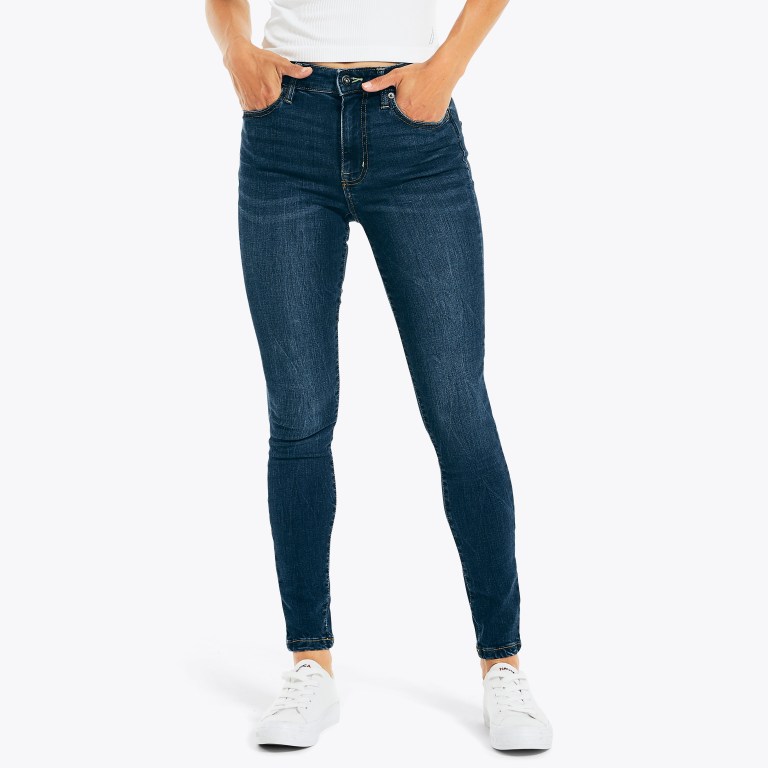 Nautica Sustainably Crafted True Flex Fit High-rise Skinny Denim Azules | E9lyItiL