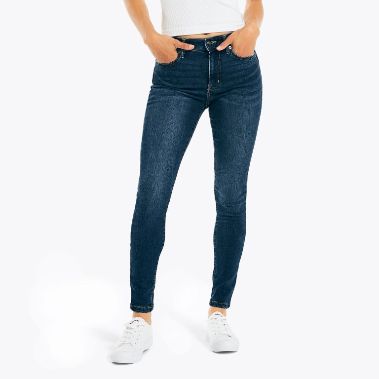 Nautica Sustainably Crafted True Flex Fit High-rise Skinny Denim Azules | E9lyItiL