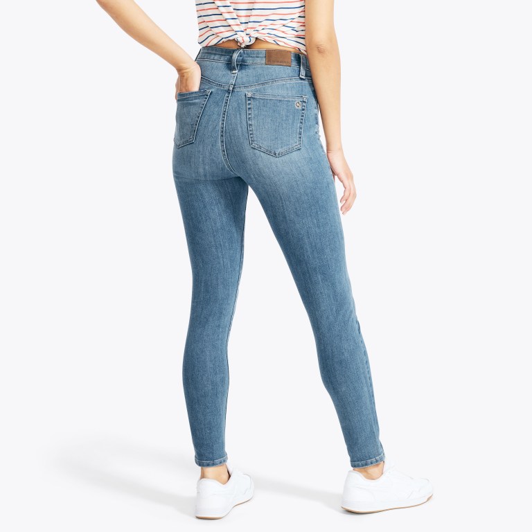 Nautica Sustainably Crafted True Flex High-rise Skinny Denim Turquesa | bRQz5oMS