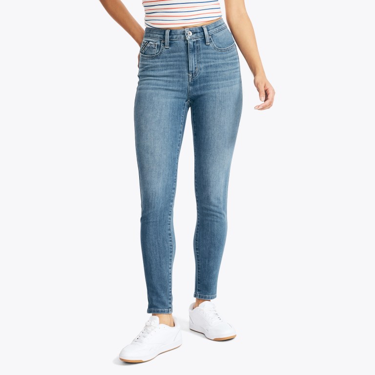 Nautica Sustainably Crafted True Flex High-rise Skinny Denim Turquesa | bRQz5oMS