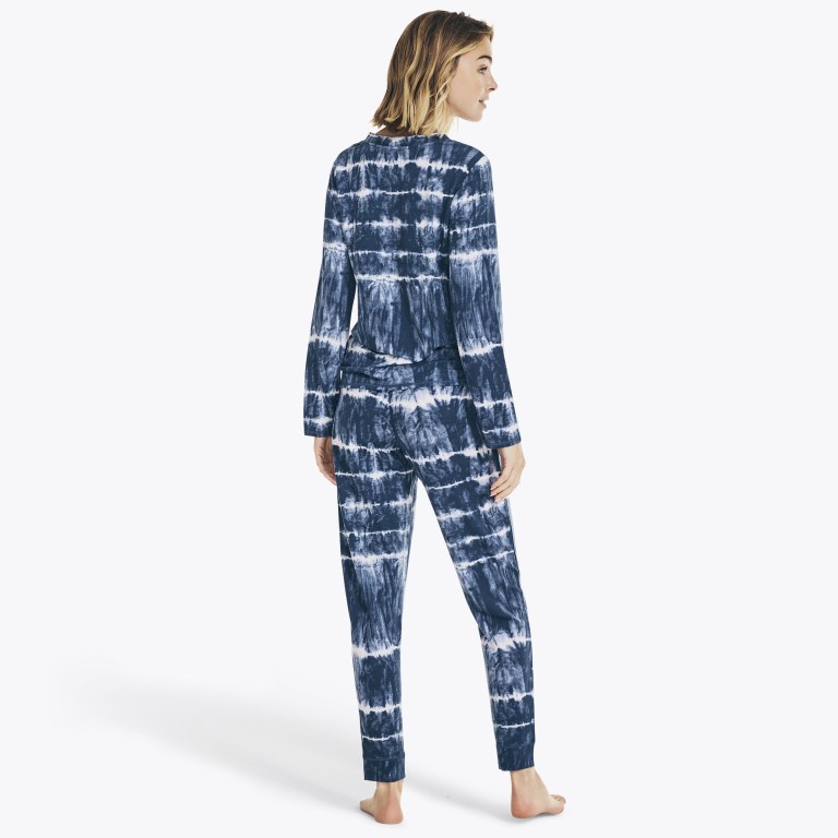 Nautica Tie-dye Print Pajama Set Azules | ZADmAWJK