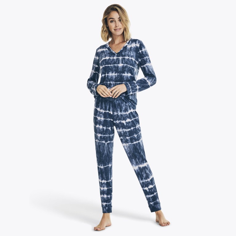 Nautica Tie-dye Print Pajama Set Azules | ZADmAWJK