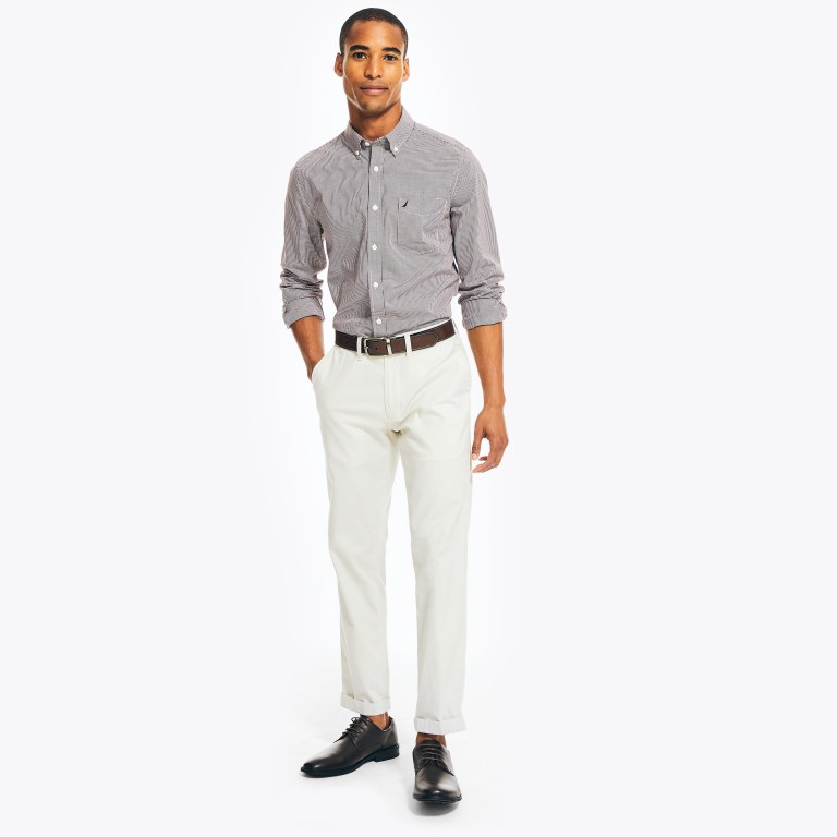 Nautica Wrinkle-resistant Plaid Wear To Trabajo Rojas | nbvHgBD8