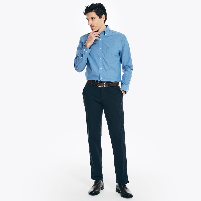 Nautica Wrinkle-resistant Wear To Trabajo Azules | gGqQBWFM