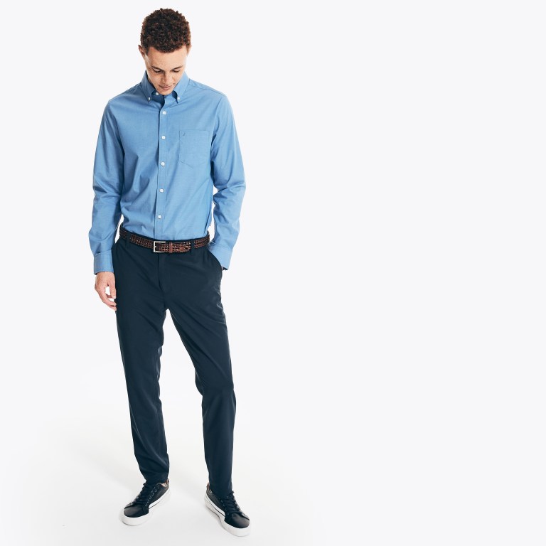 Nautica Wrinkle-resistant Wear To Trabajo Azules | oSR61UvD