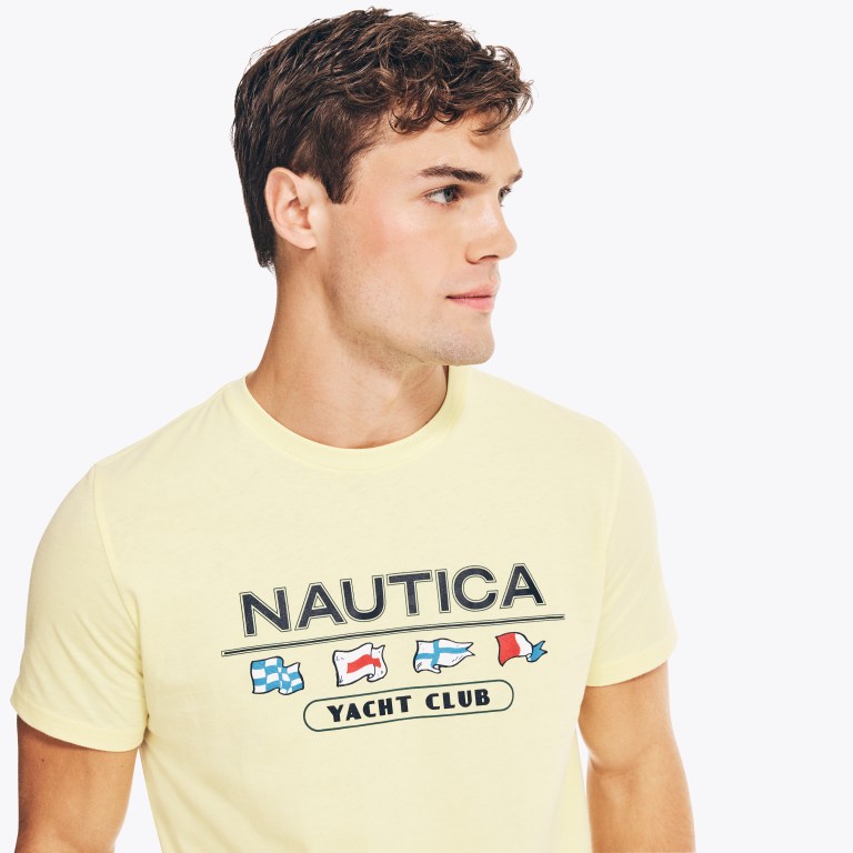 Nautica Yacht Club Estampadas Amarillo | yWff1KPB