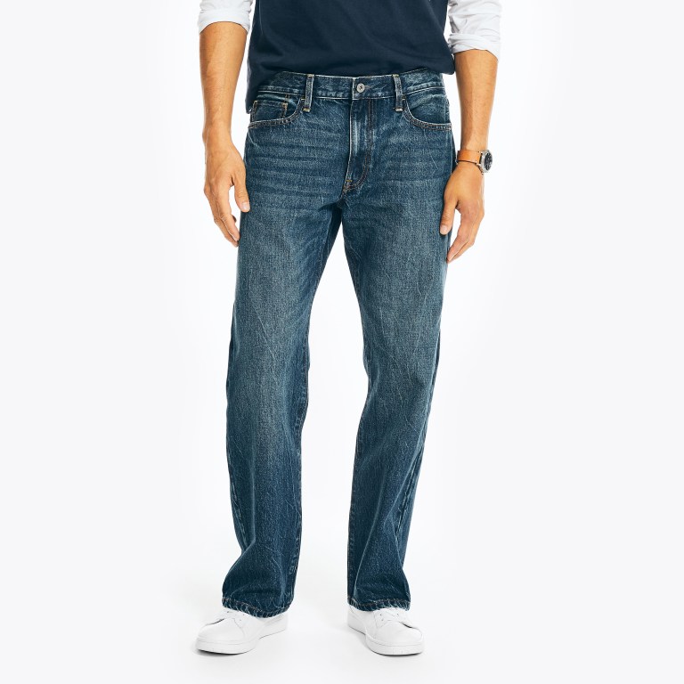 Nautica Authentic Loose Denim Azules | ArFgSgtn