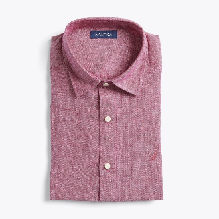 Nautica Classic Fit Linen Rosas Claro | aiWqRYFg