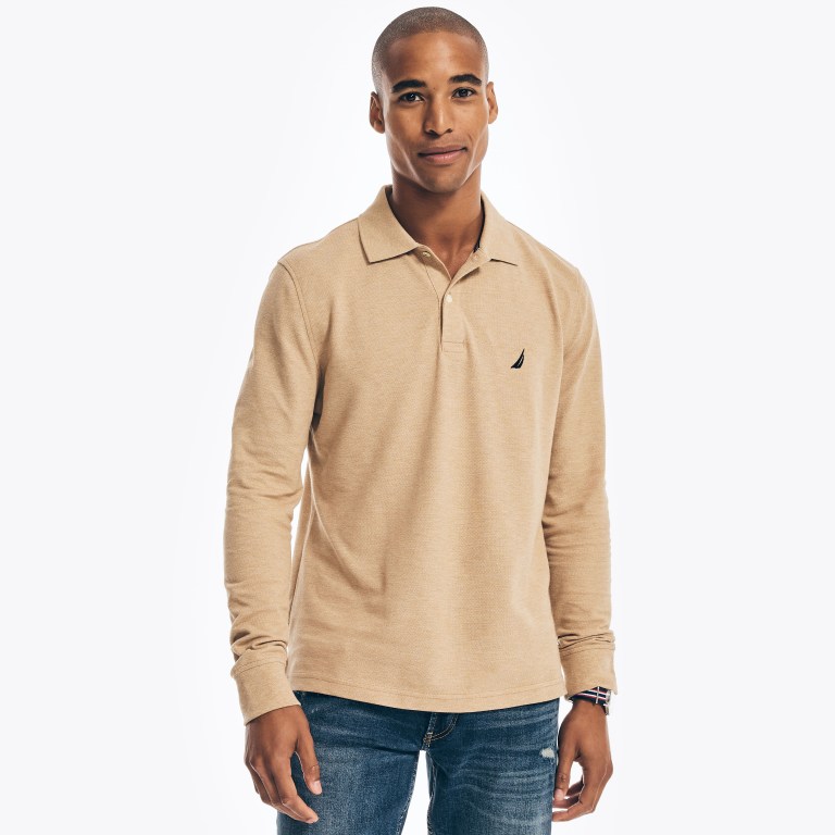 Nautica Classic Fit Long-sleeve Deck Marrones | ksp5MYgI