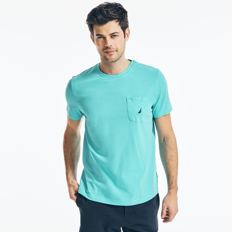 Nautica Classic Fit Pocket Azules | Deqc0uO3