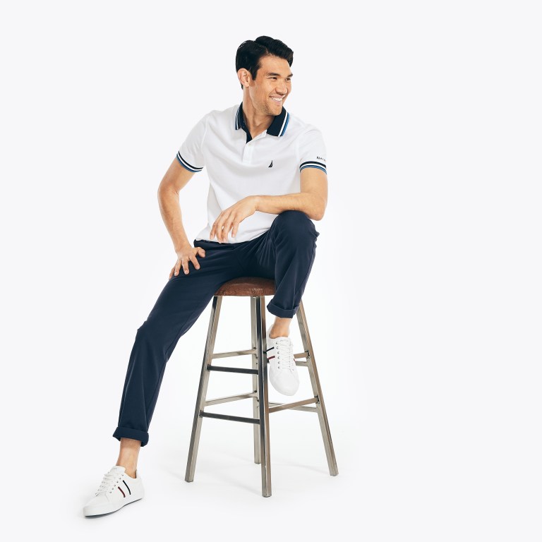 Nautica Classic Fit Solid Blancas | zcnZt2zJ