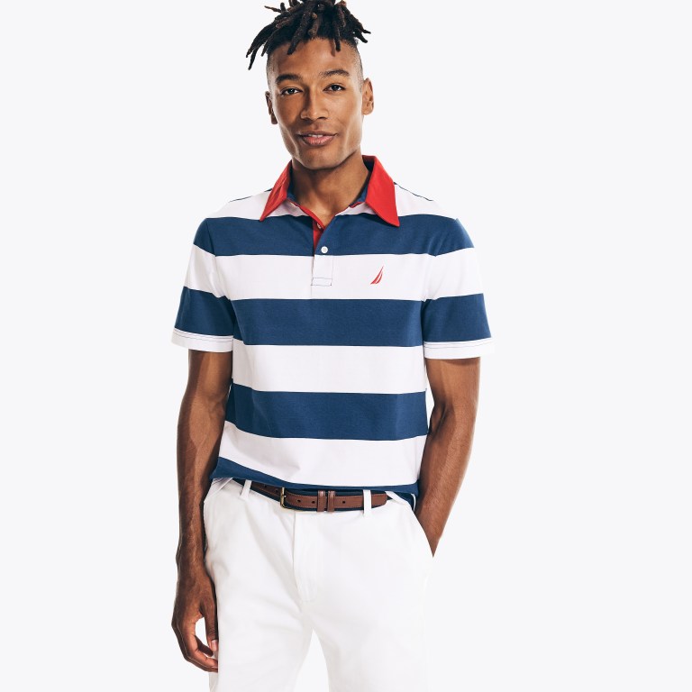 Nautica Classic Fit Striped Azules | EO6m99qT