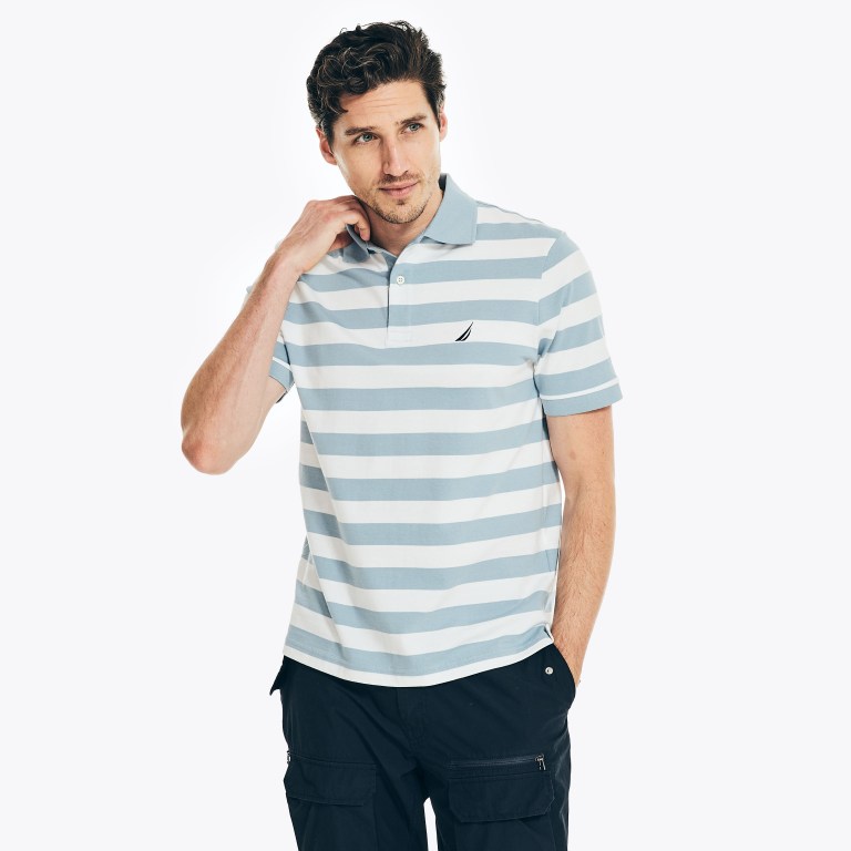 Nautica Classic Fit Striped Azules | HWJBc3US