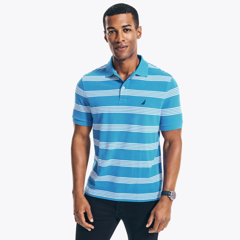 Nautica Classic Fit Striped Deck Azul Marino | zWL2Weey