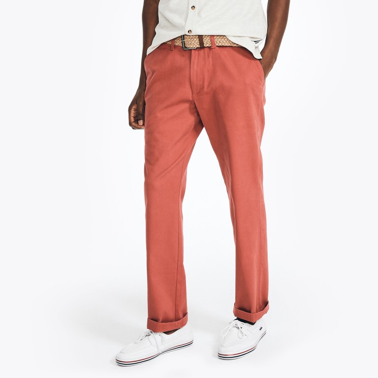 Nautica Classic Fit Twill Rojas | GP6waG7B