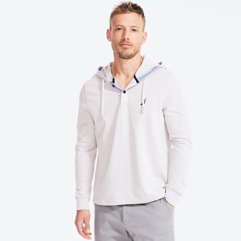 Nautica Encapuchado Long-sleeve Gris | pkwQhaQd