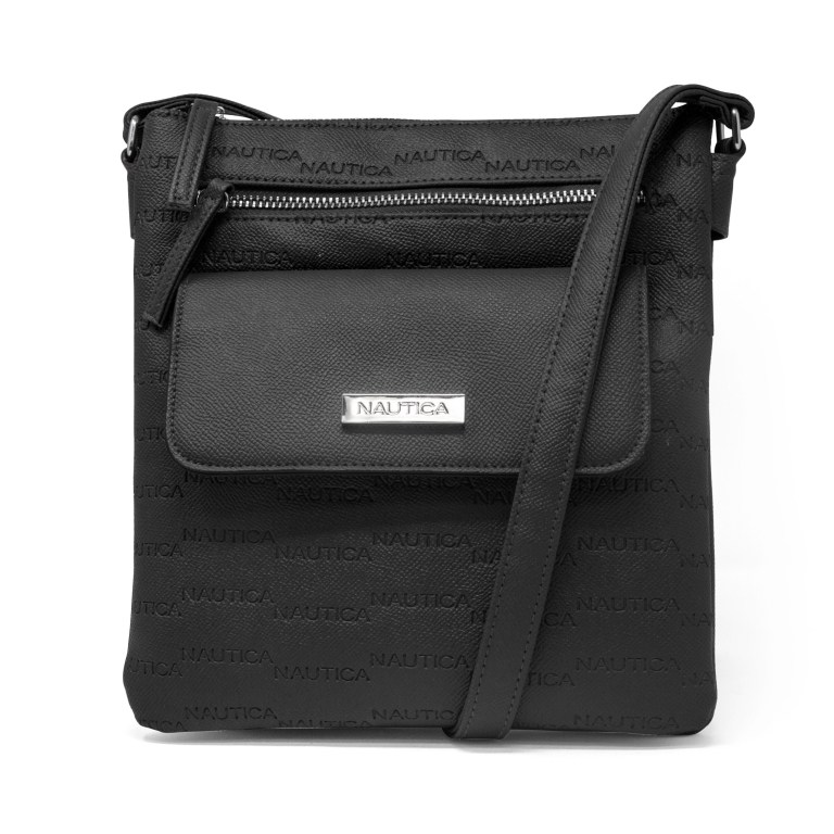 Nautica Key Largo Lona Crossbody Negras | Oeztz5PL