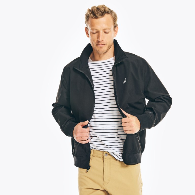 Nautica Ligeros Rainbreaker Bomber Negras | Ik33zRsp