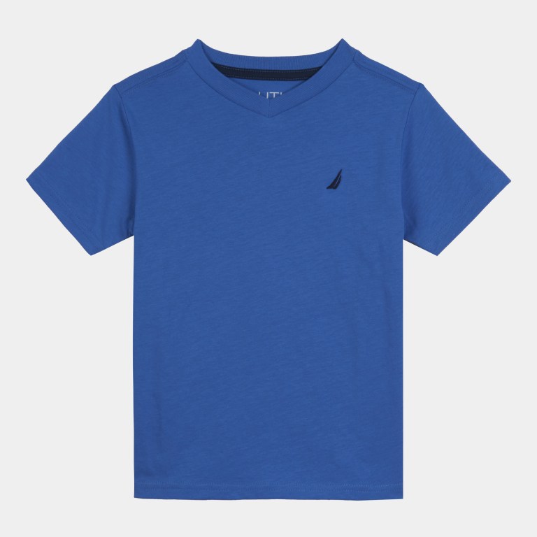 Nautica Little J-class Logo V-neck (4-7) Azules Oscuro | spabQCc8