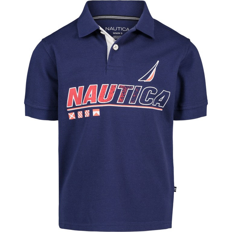 Nautica Little Logo Graphics (4-7) Azul Marino | nXldutVy