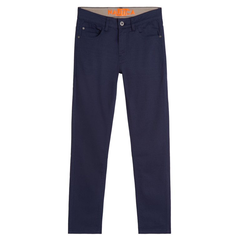 Nautica Little Skinny-fit 5-pocket Twill (4-7) Azules | L8JX3gfc