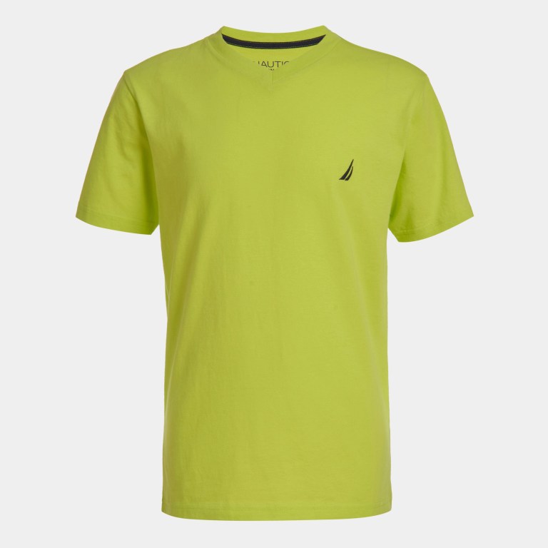 Nautica Little Strait V-neck Tee (4-7) Amarillo | AcZT0QG8