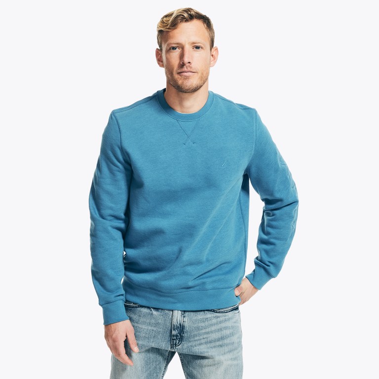 Nautica Logo Crewneck Azules | IpkAb65J