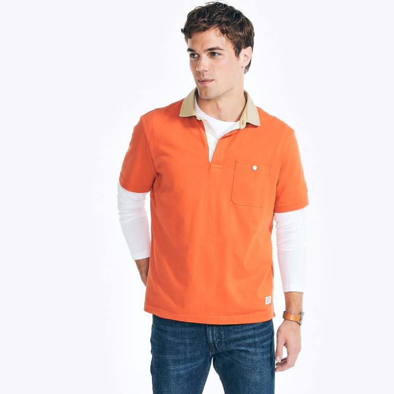 Nautica Nautica Co. Classic Fit Naranjas | oQzPhbc8