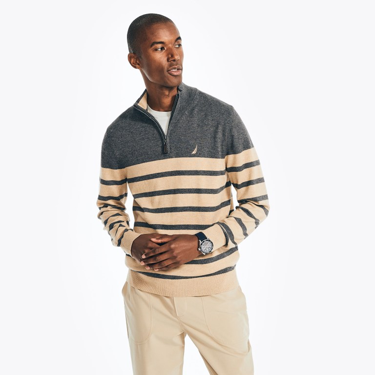 Nautica Navtech Striped Quarter-zip Multicolor | 6DM5ifjs