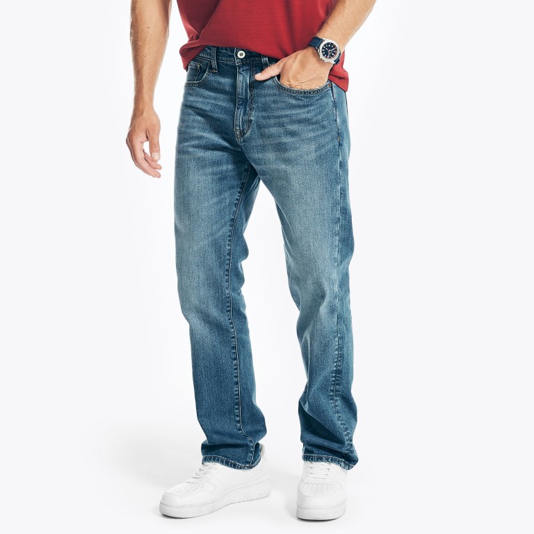 Nautica Original Relaxed Stretch Denim Azules | gnHecEo4