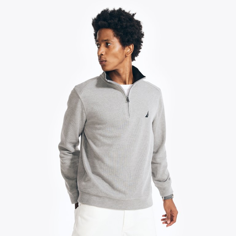 Nautica Quarter-zip Gris | CUkgwYws