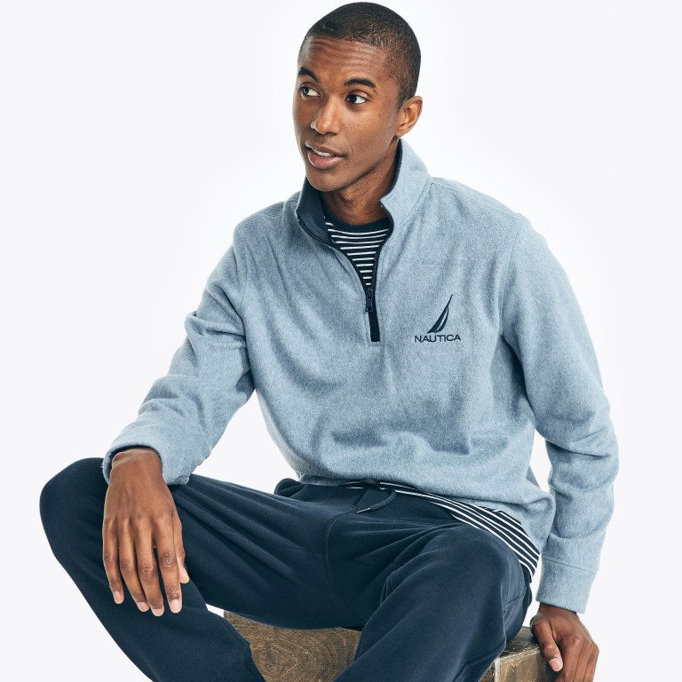 Nautica Quarter-zip Nautex Fleece Azules | wyHeshPH