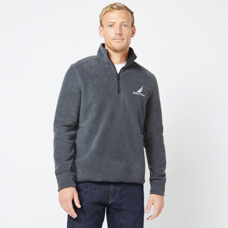 Nautica Quarter-zip Nautex Fleece Gris | mV9UeWbG