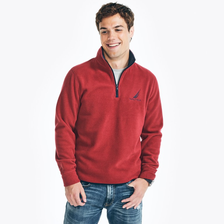 Nautica Quarter-zip Nautex Fleece Rojas | DgU7JonC