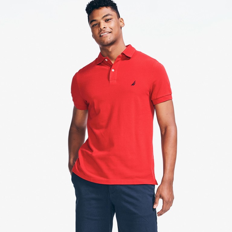 Nautica Slim Fit Deck Rojas | sWT2sy49