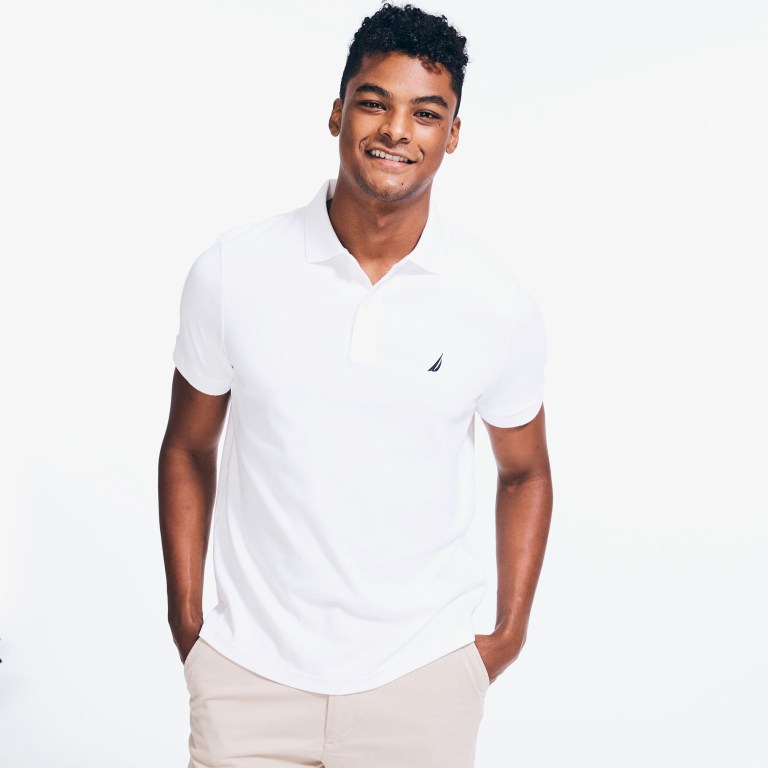 Nautica Slim Fit Interlock Blancas | RjCXo38I