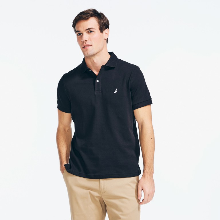 Nautica Slim Fit Interlock Negras | WgTQmIMx