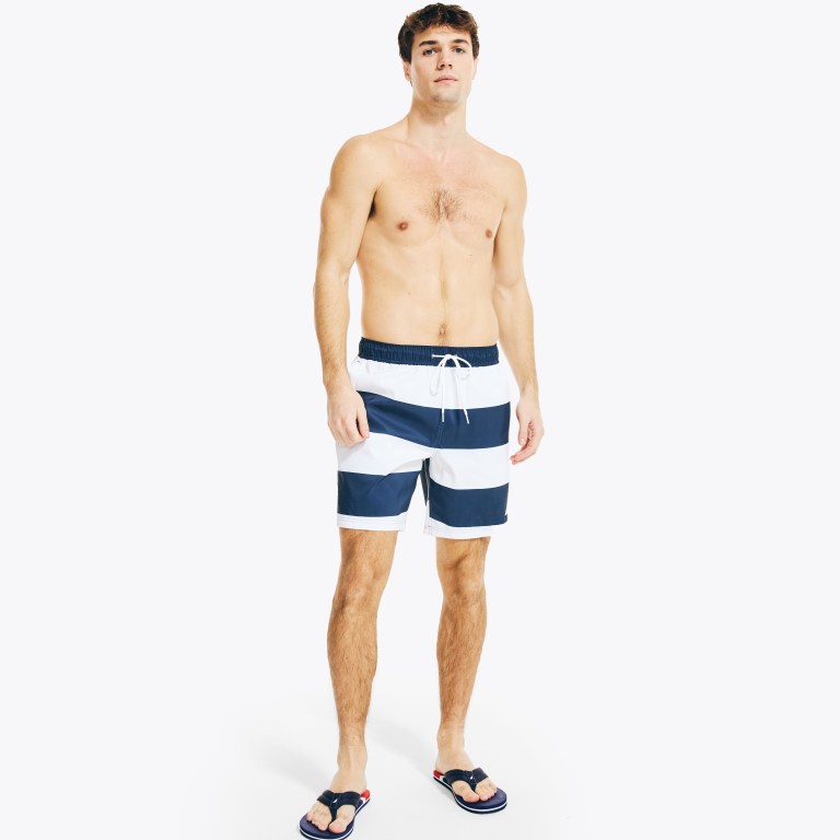 Nautica Sustainably Crafted 8" Striped Blancas | Sv8rDCZx