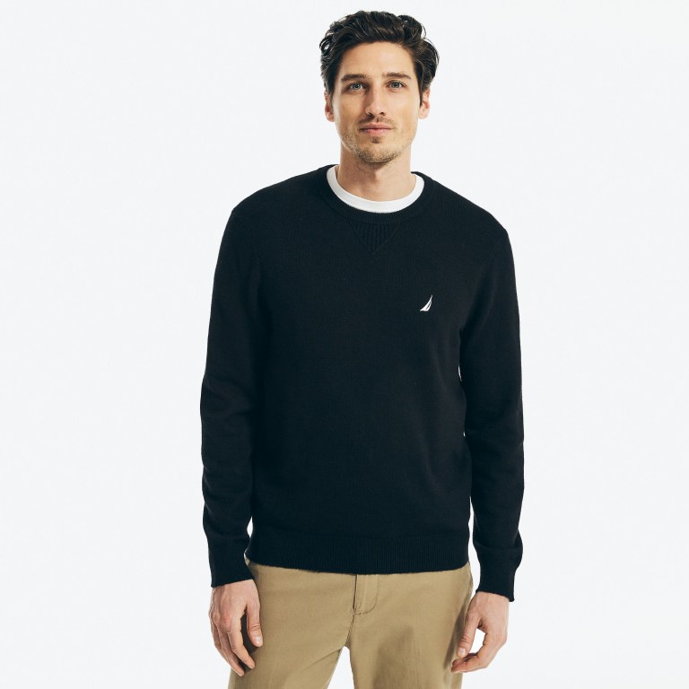 Nautica Sustainably Crafted Crewneck Negras | cIcsOmVf