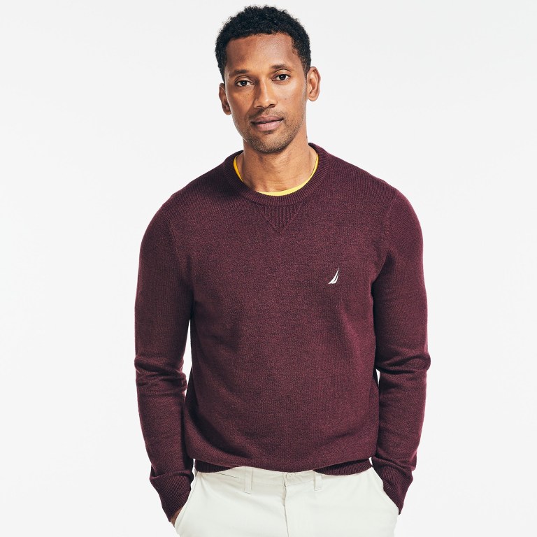 Nautica Sustainably Crafted Crewneck Rojas | GV0YznED