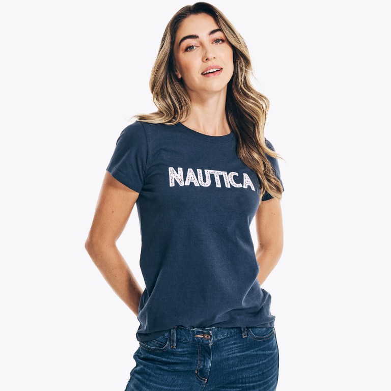 Nautica Sustainably Crafted Embroidered Logo Azules | 3b9rMUvk