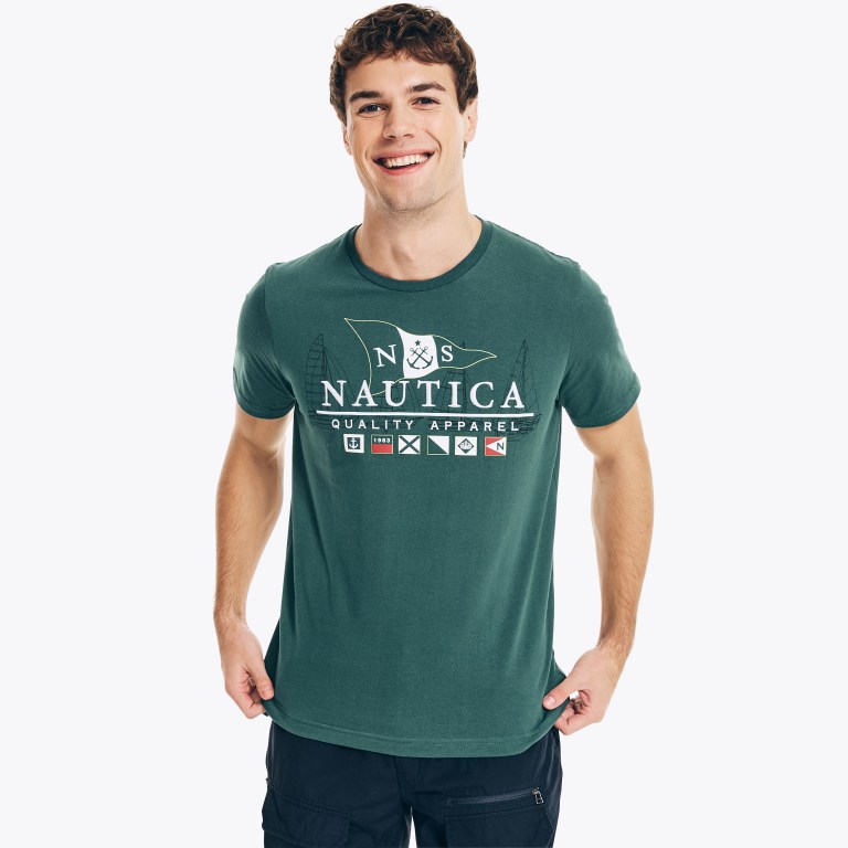 Nautica Sustainably Crafted Flags Estampadas Multicolor | IoHzW8MG