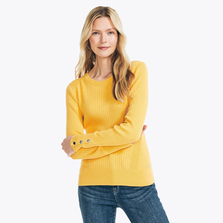 Nautica Sustainably Crafted Rib-knit Amarillo | koo15noF