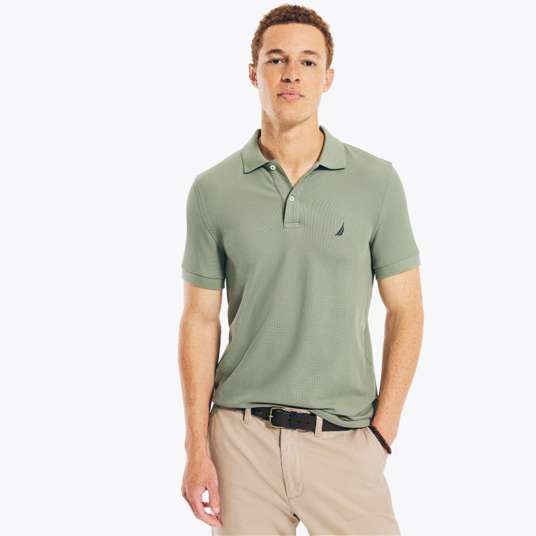 Nautica Sustainably Crafted Slim Fit Performance Deck Verde | qOiQOZ9F