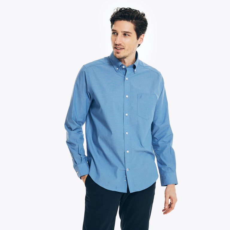 Nautica Wrinkle-resistant Wear To Trabajo Azules | gGqQBWFM