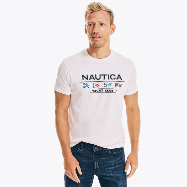 Nautica Yacht Club Estampadas Blancas | AA1JHdkT